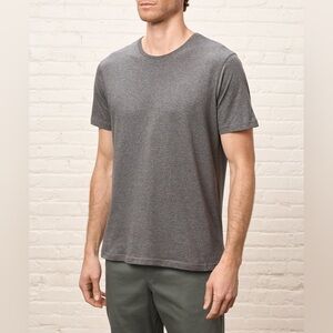 Pact Organic Softspun Crew Neck Tee, Medium Grey Heather, Size Large